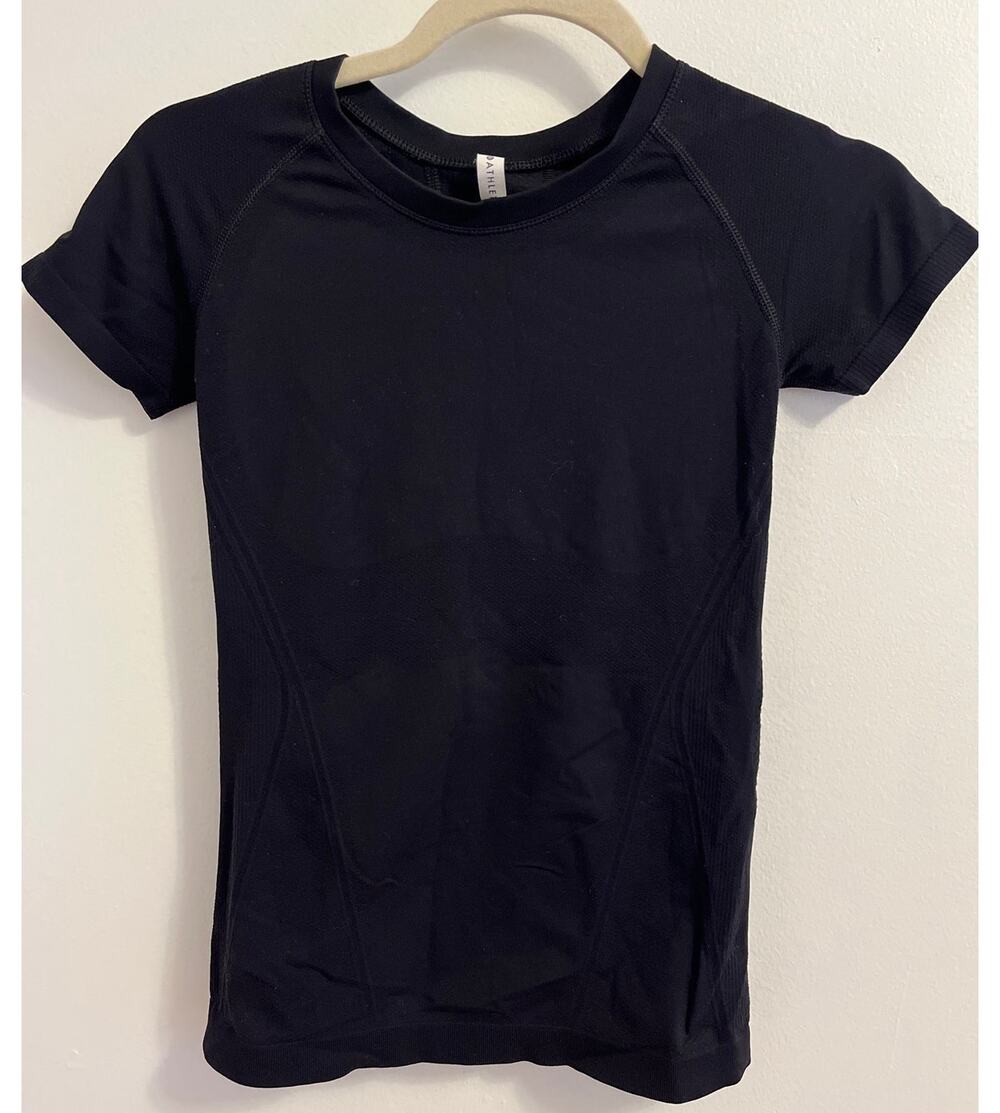 Athleta Momentum Flex Tee black XXS